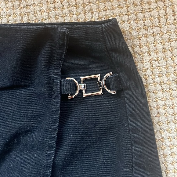 High Rise Black Skort - Picture 3 of 4